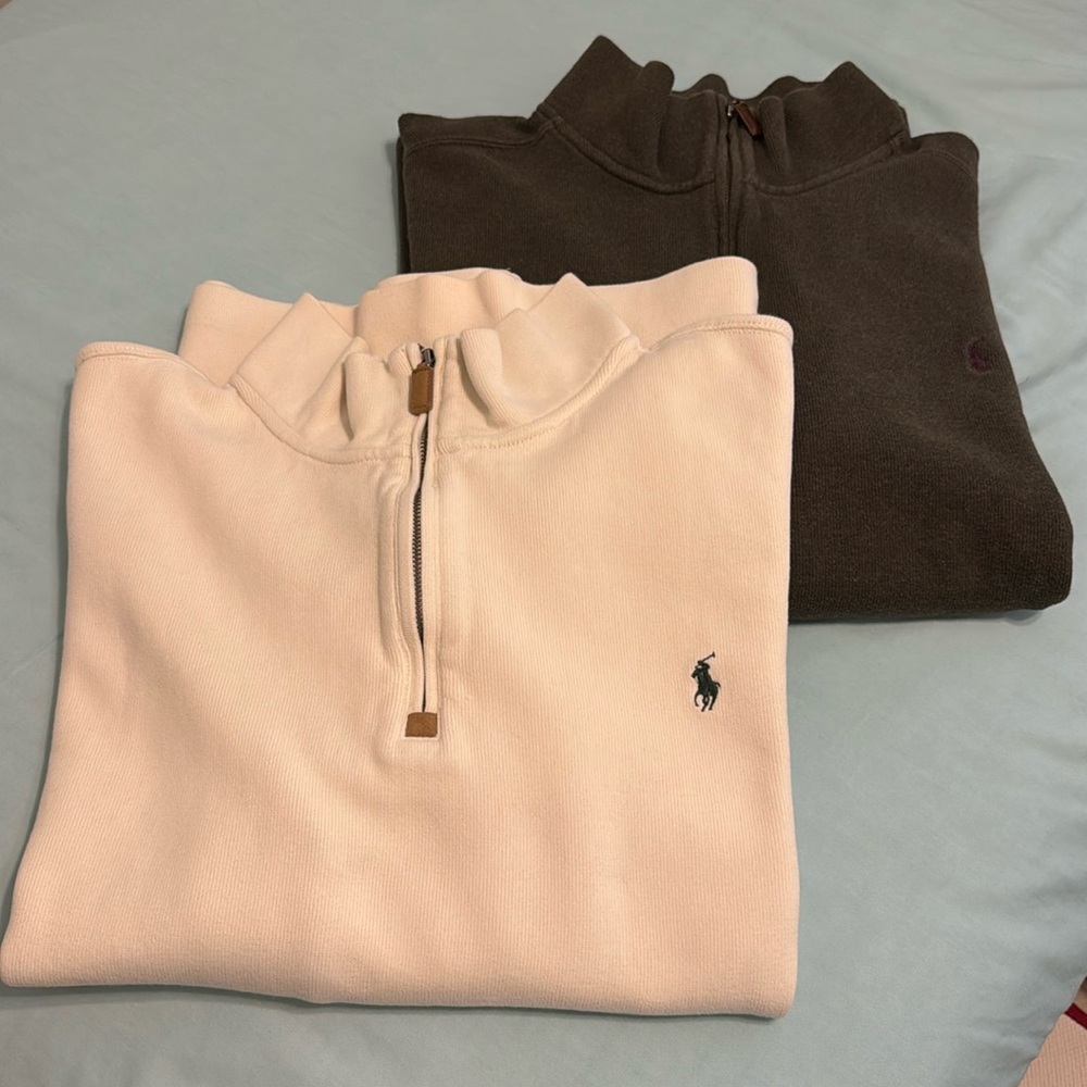 Polo Ralph Lauren Men’s Estate Rib Quarter Zip Pulloverr